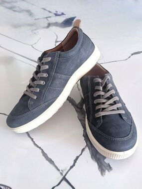 NWT Ecco  Ennio Tie Leather Sneakers Shoes Men's 10